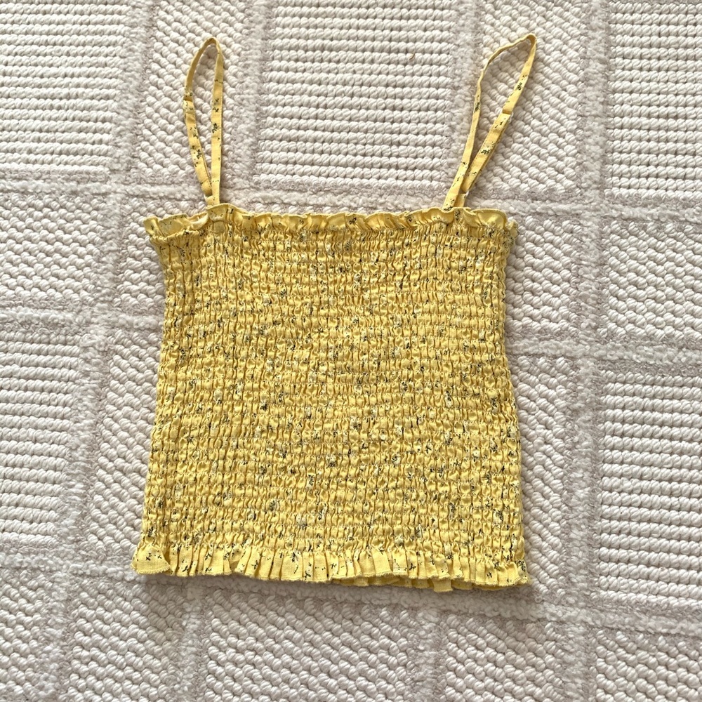 Brandy Melville smocked tank top
